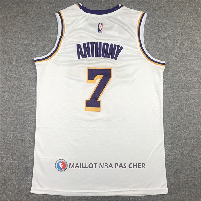 Maillot Los Angeles Lakers Carmelo Anthony NO 7 Association 2021 Blanc